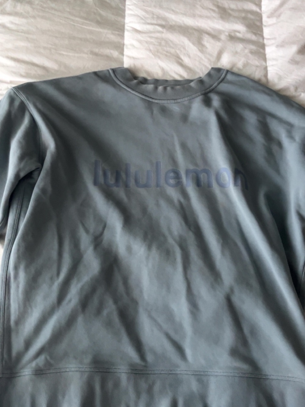 lululemon athletica crewneck sweatshirt in slate blue